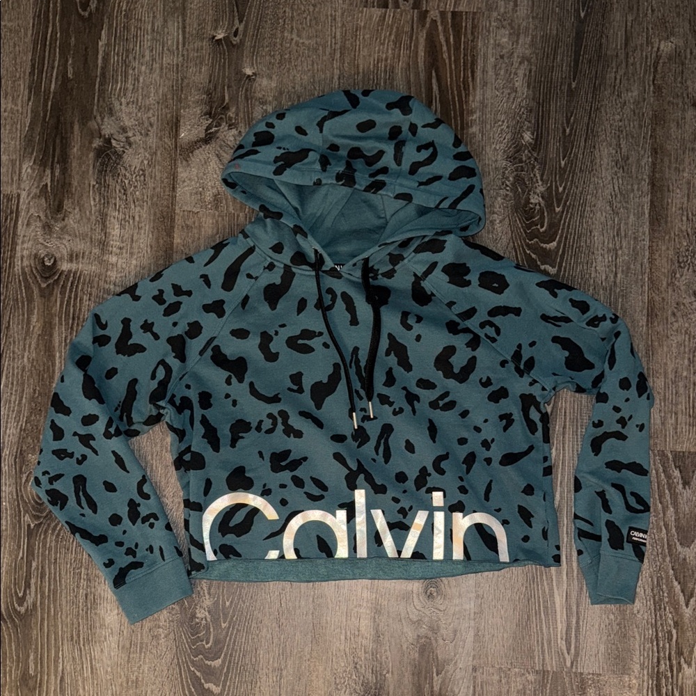 Calvin Klein Blue Animal Print Hoodie